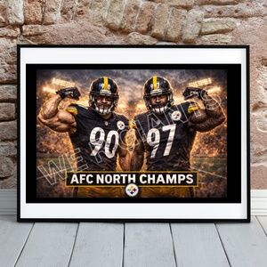 Share Pittsburgh Steelers AFC North Champs Poster 17x11 Wall Art Limited Prints